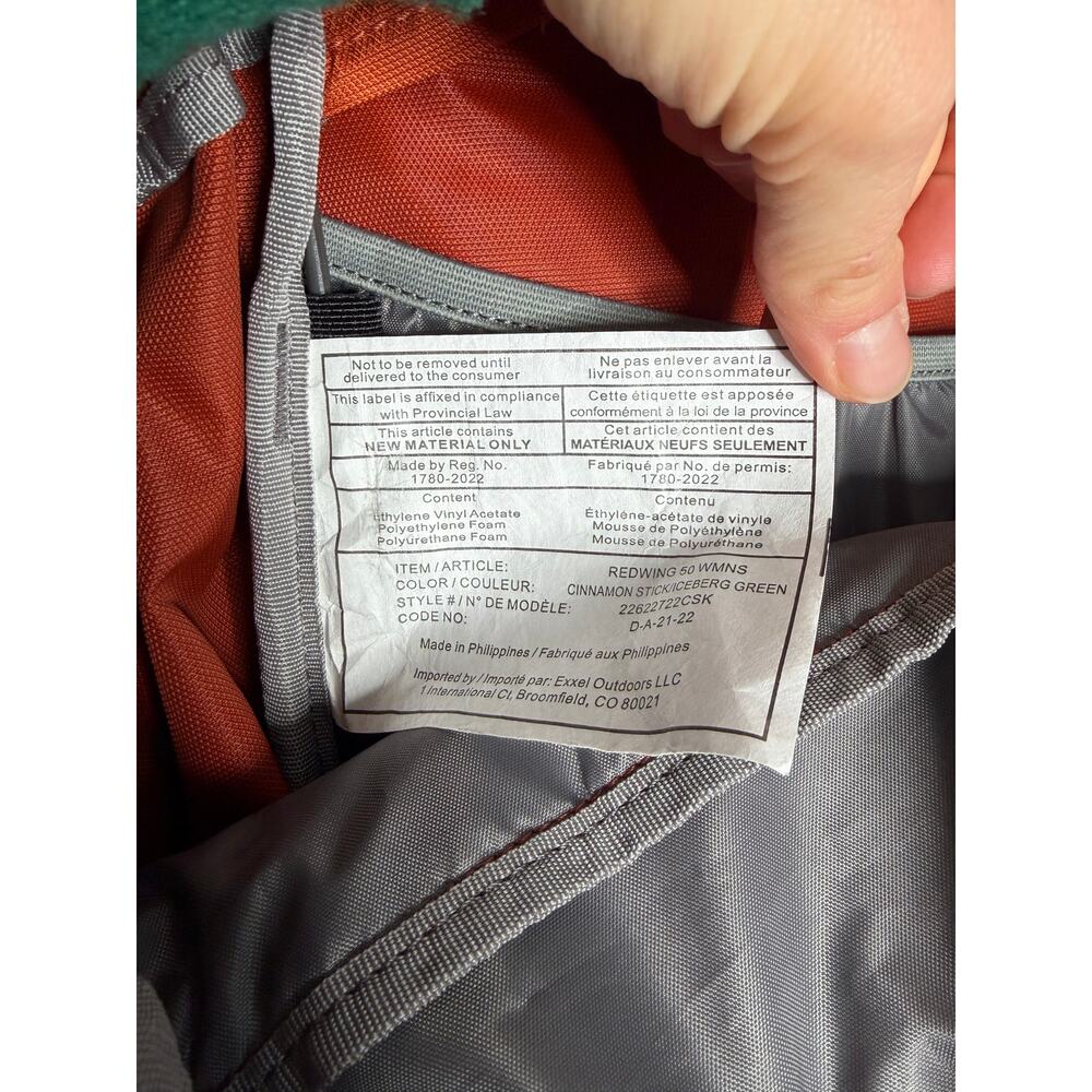 Kelty Redwing 50 Women's Backpack Orange - Picture 10 of 12